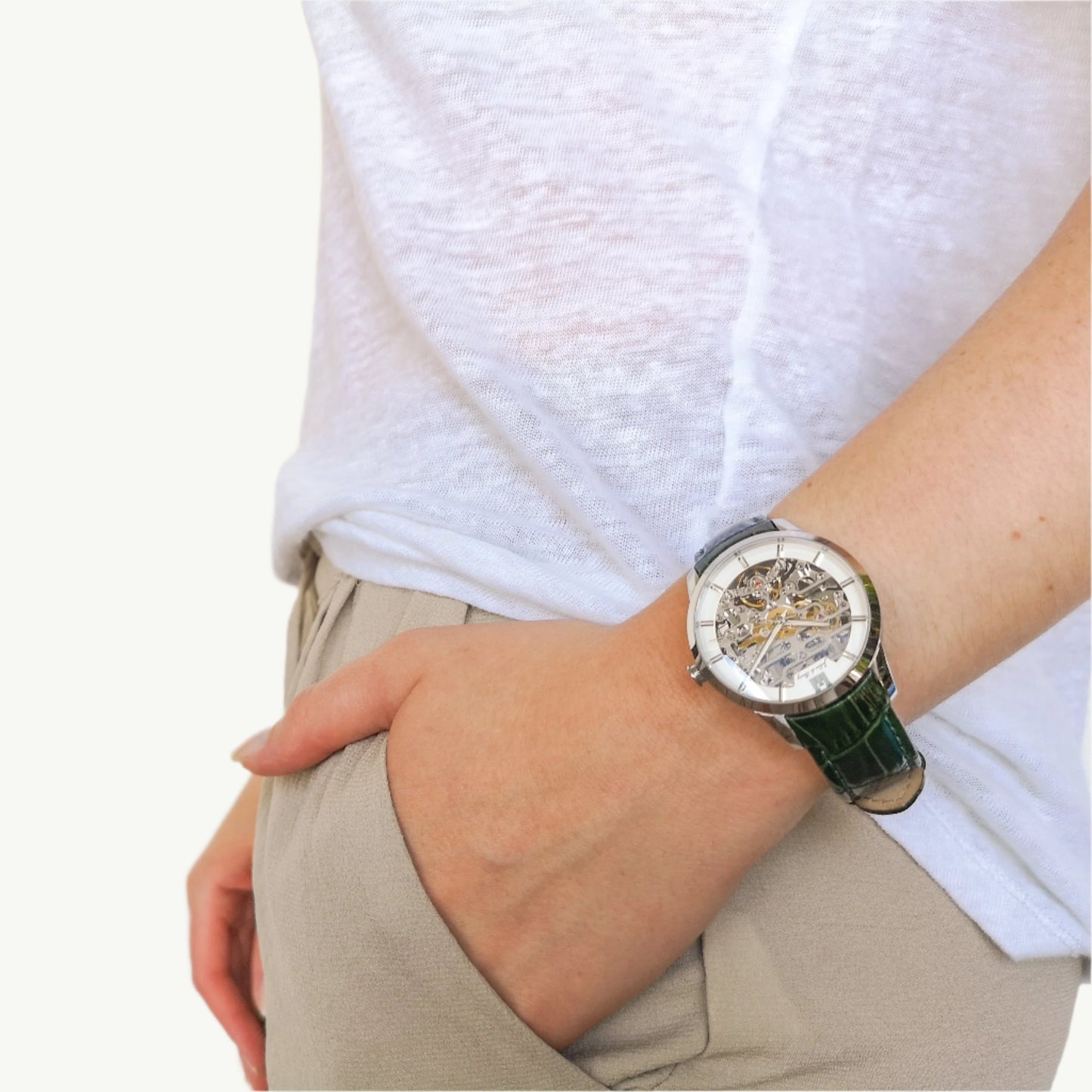 Julien de Bourg Beauvoir Silver Automatic Watch