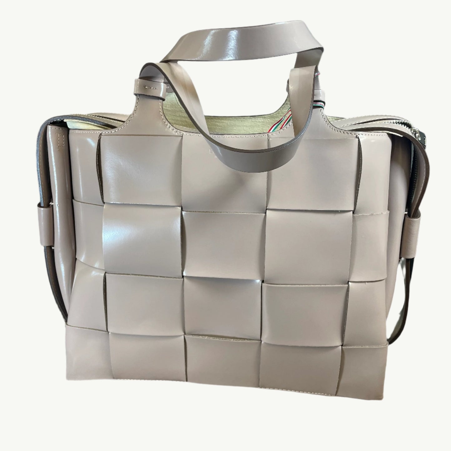 Lia Numa Carryall In Pelle Bag - Nude