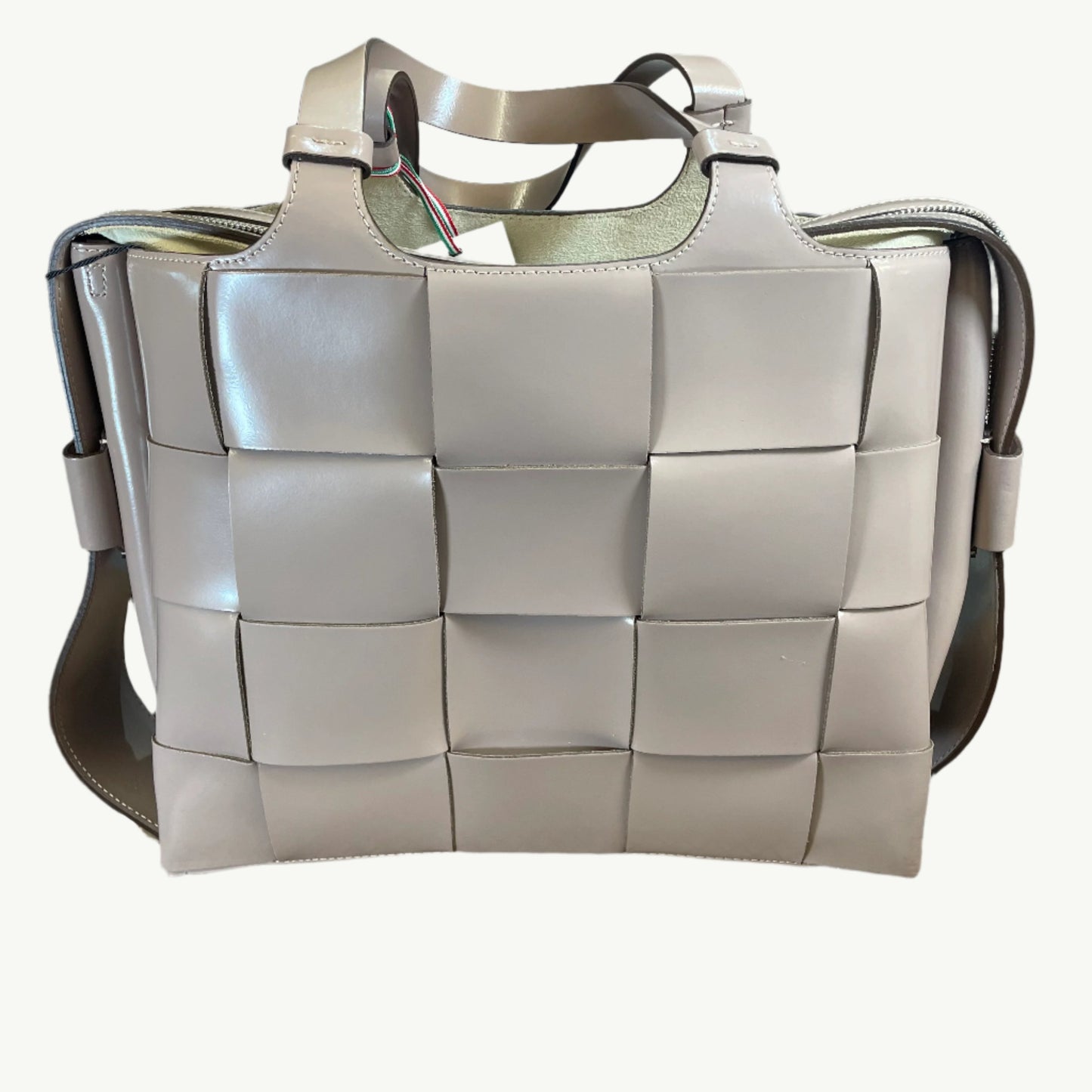 Lia Numa Carryall In Pelle Bag - Nude