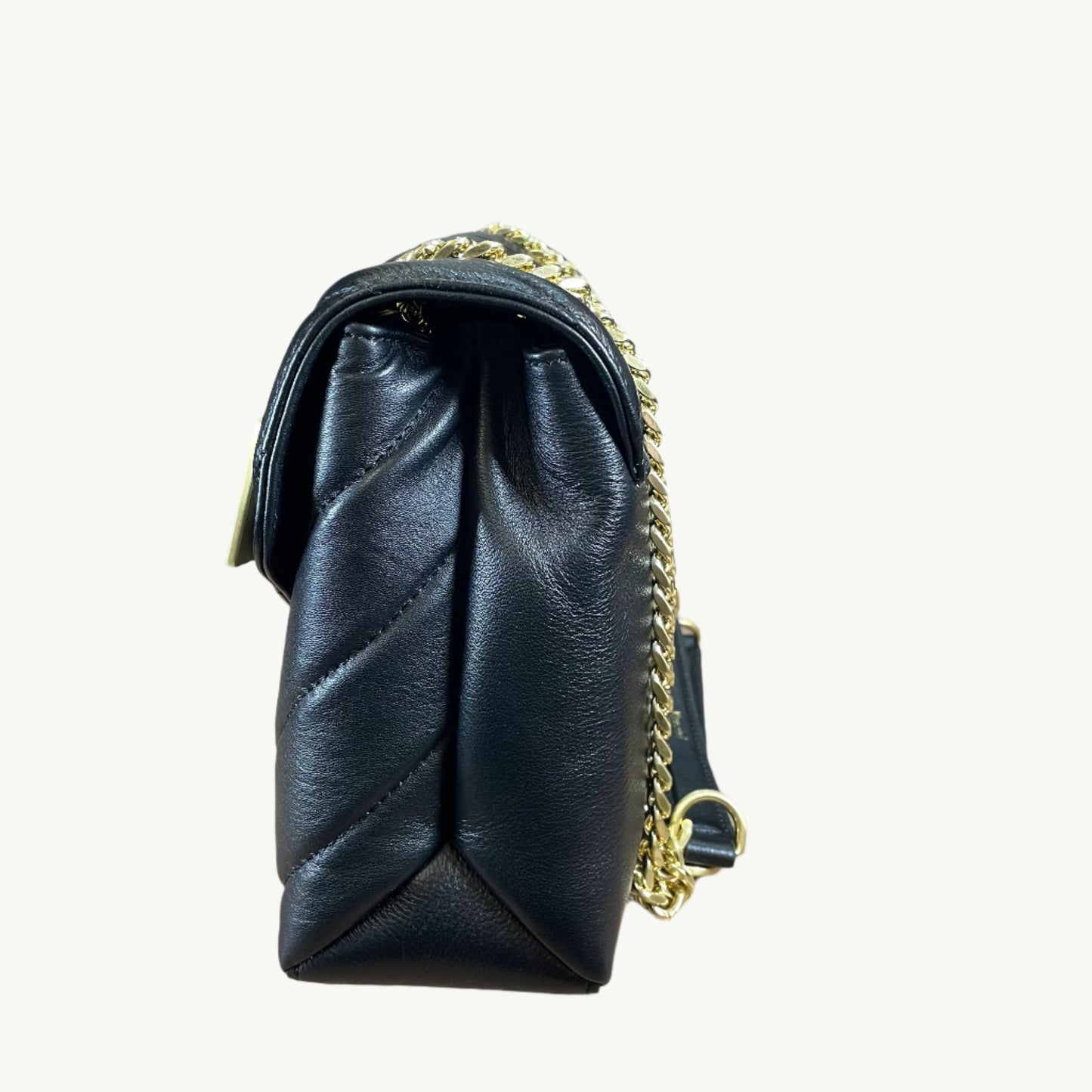 Moncrief Cathryn Small Grain Leather Quilted Shoulder and Crossbody Bag