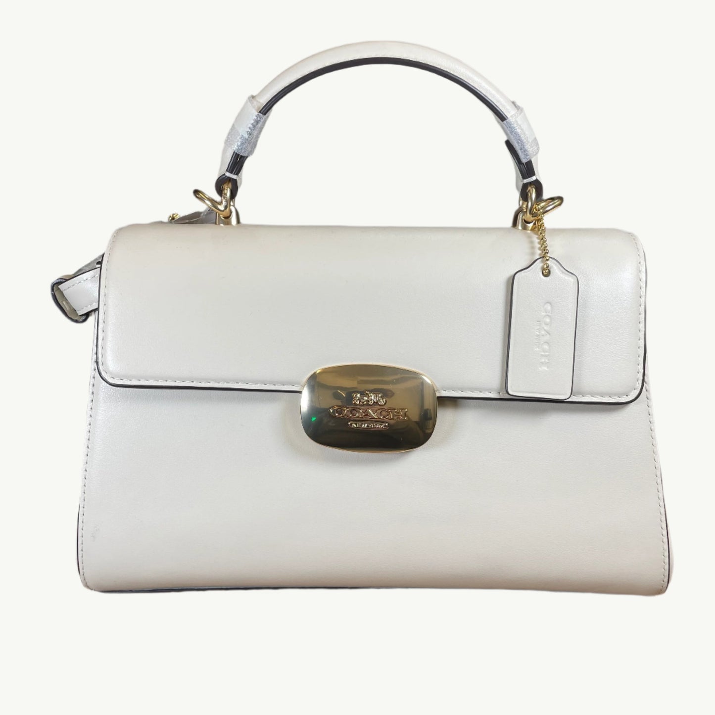 Coach Eliza Top Handle Handbag - Chalk