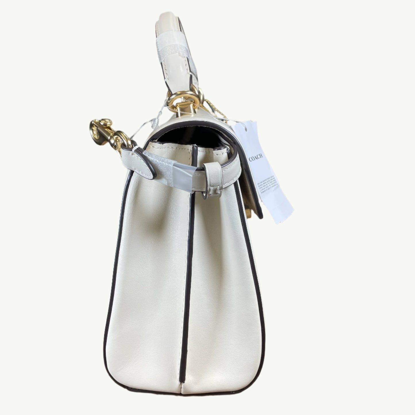 Coach Eliza Top Handle Handbag - Chalk