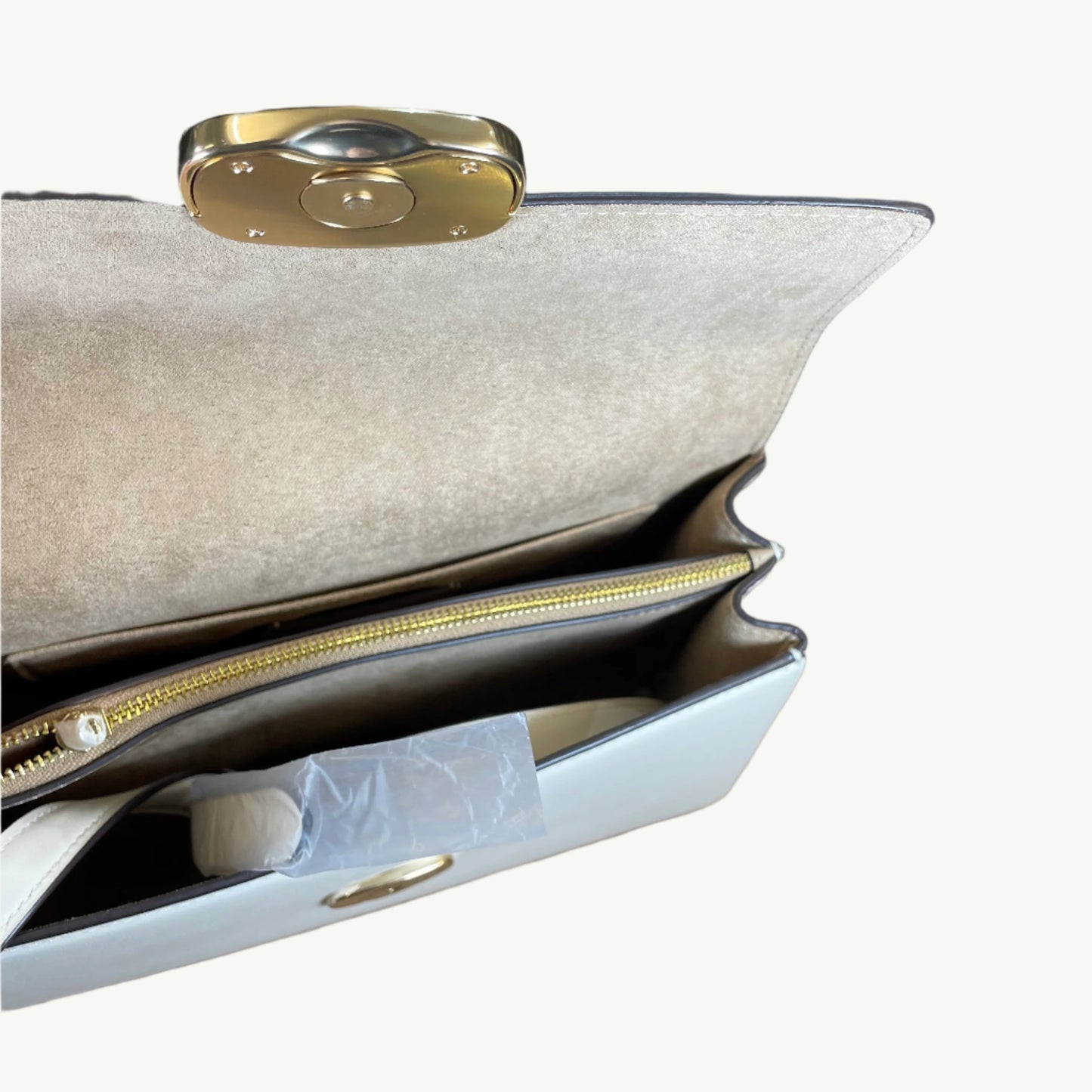 Coach Eliza Top Handle Handbag - Chalk