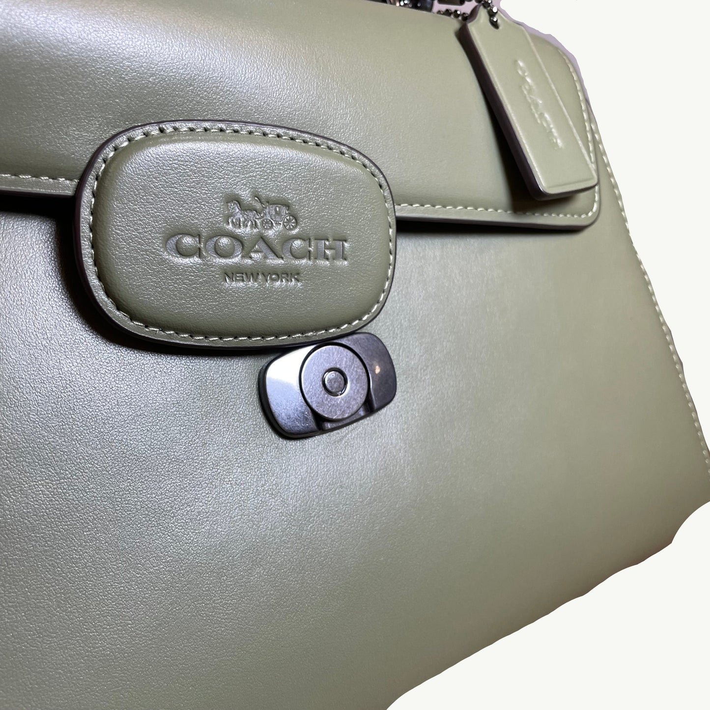 Coach Eliza Top Handle Handbag - Military Green