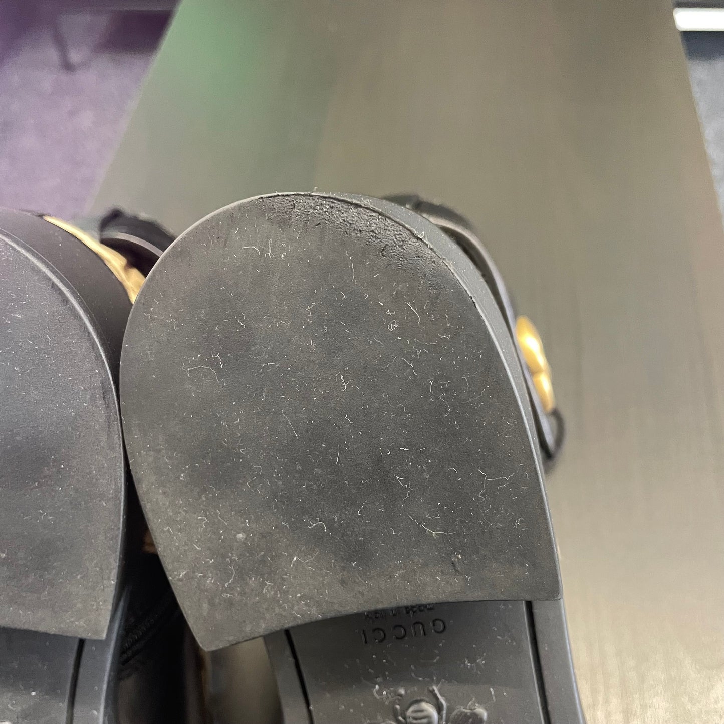 Gucci GG Marmont Leather & Canvas Ankle Boots