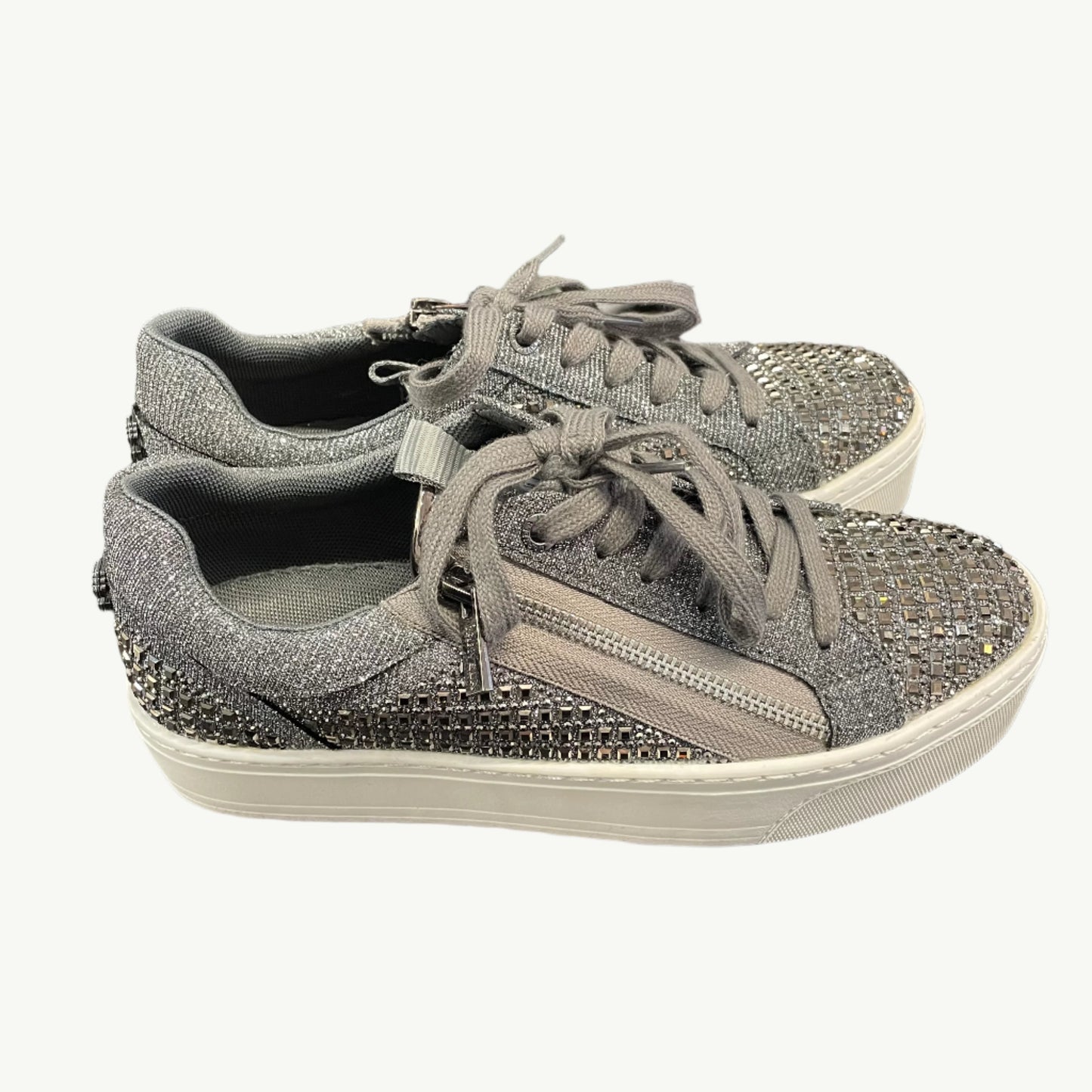 Carvela Junior Zip Glitter Studded Trainers