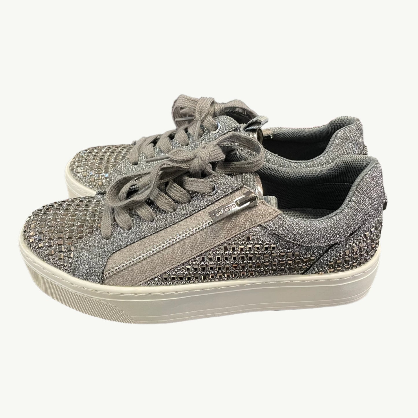 Carvela Junior Zip Glitter Studded Trainers