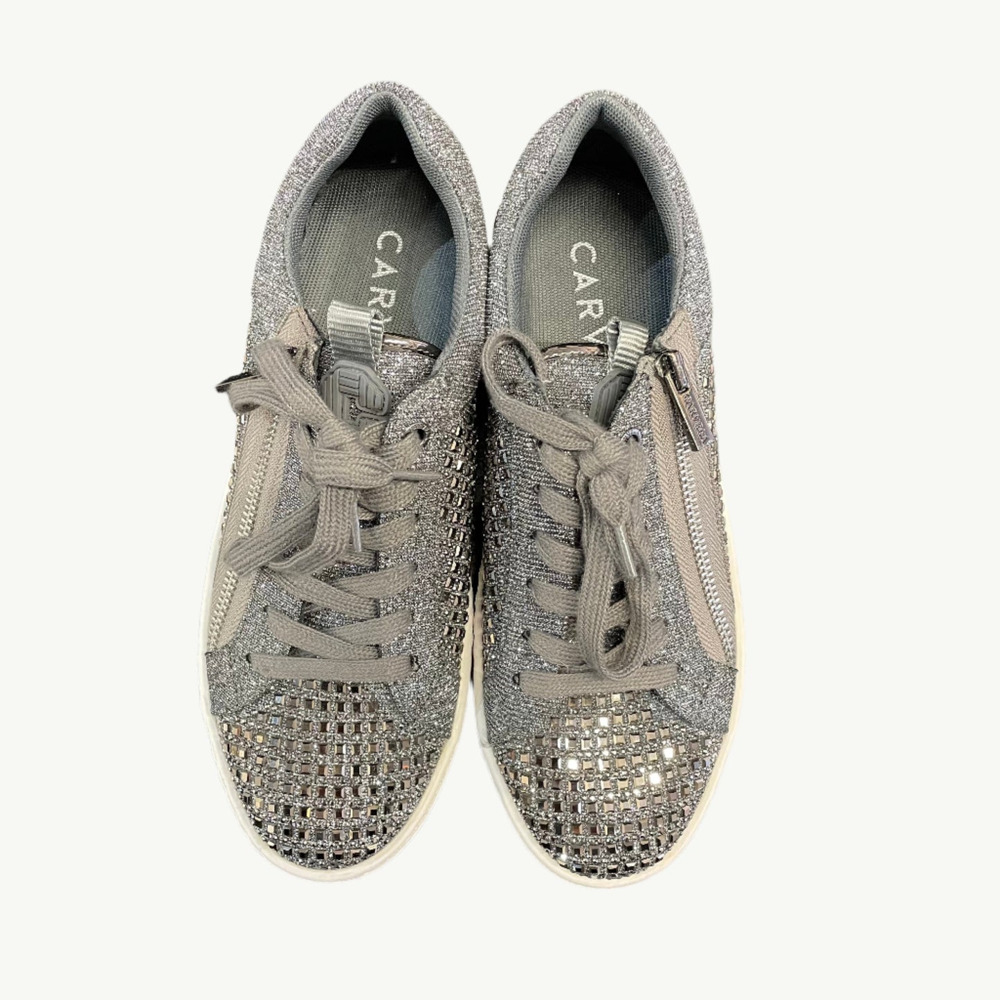 Carvela Junior Zip Glitter Studded Trainers