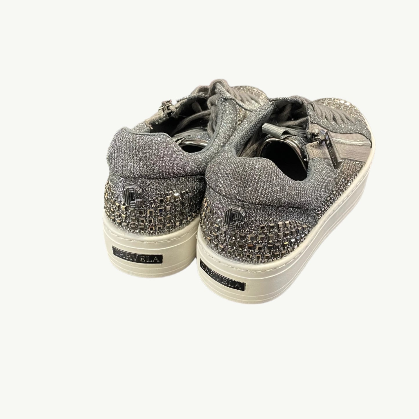 Carvela Junior Zip Glitter Studded Trainers