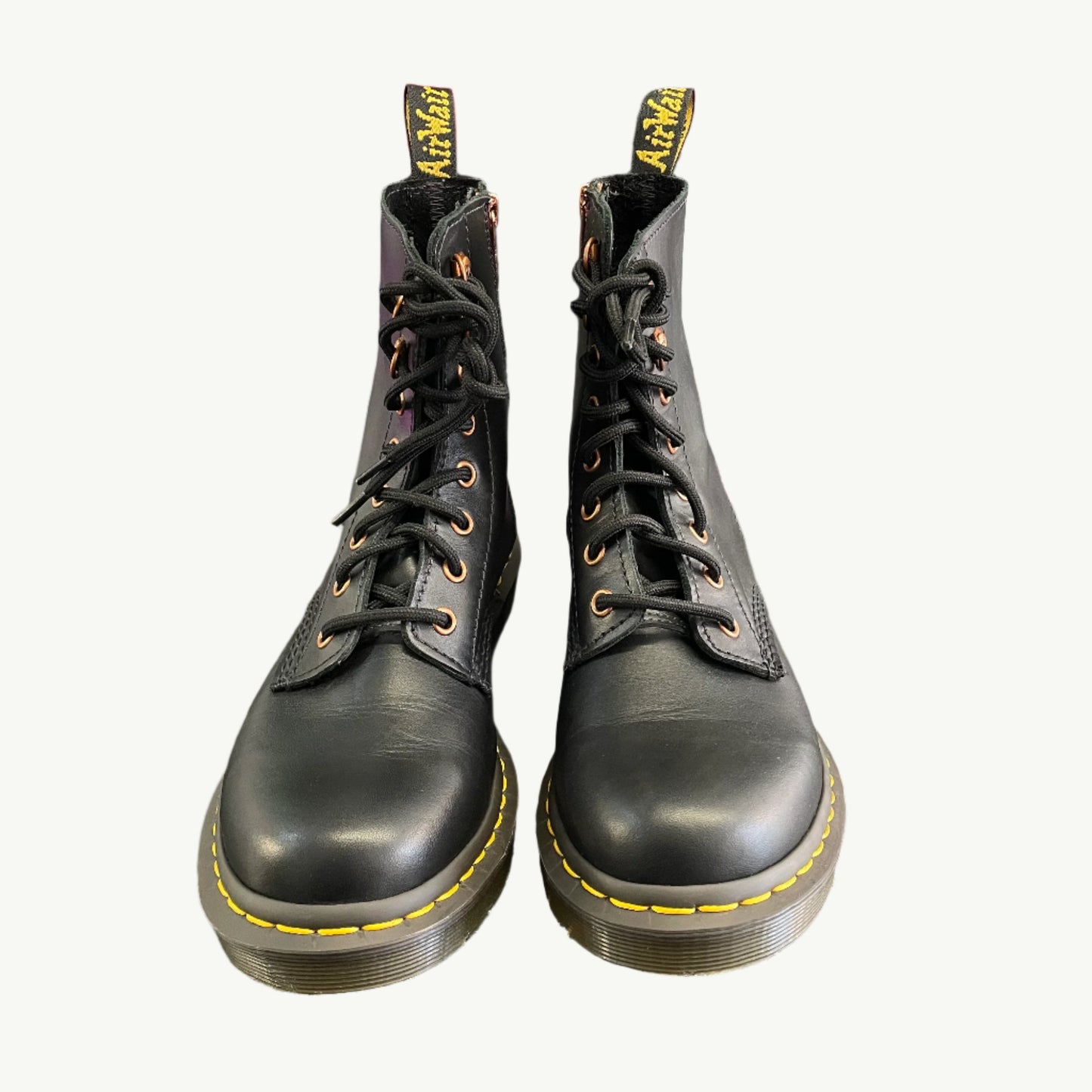 Dr Martens 8 Eye Rose Gold Boots