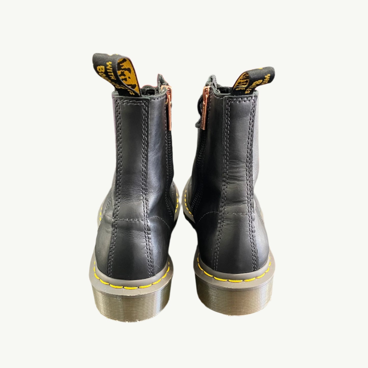 Dr Martens 8 Eye Rose Gold Boots