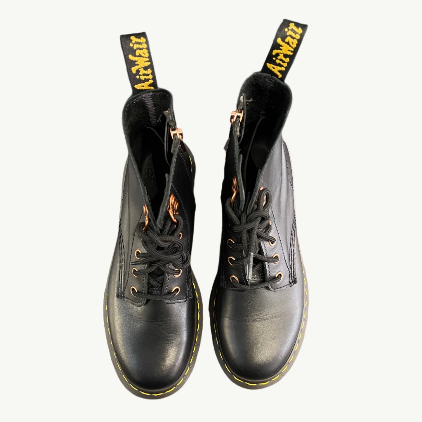 Dr Martens 8 Eye Rose Gold Boots