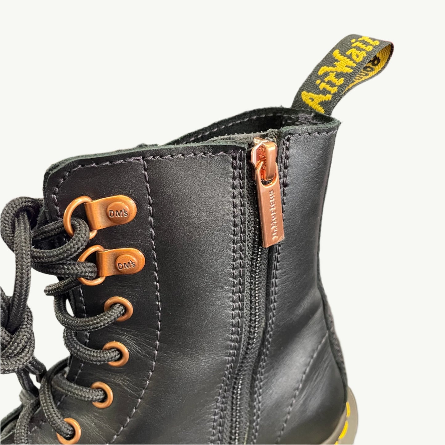 Dr Martens 8 Eye Rose Gold Boots