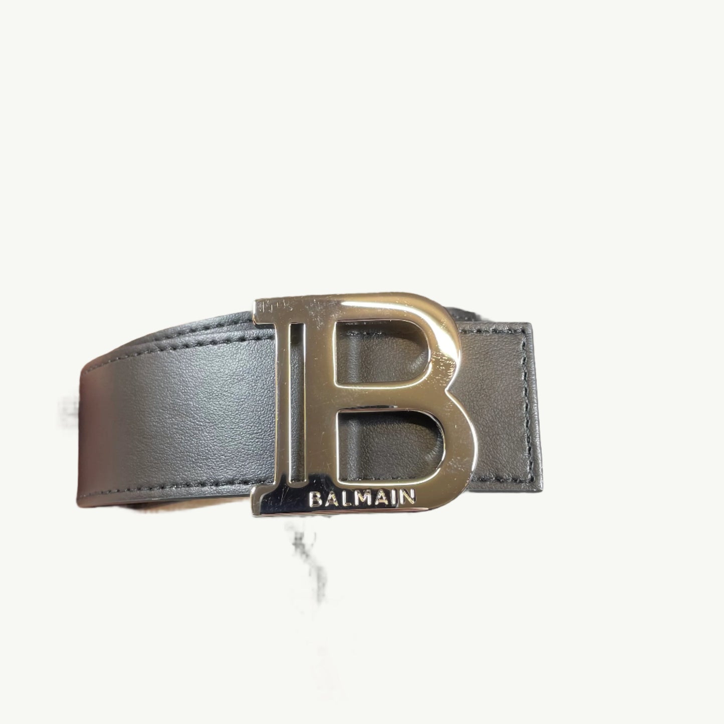 Balmain Smooth Leather B-Belt
