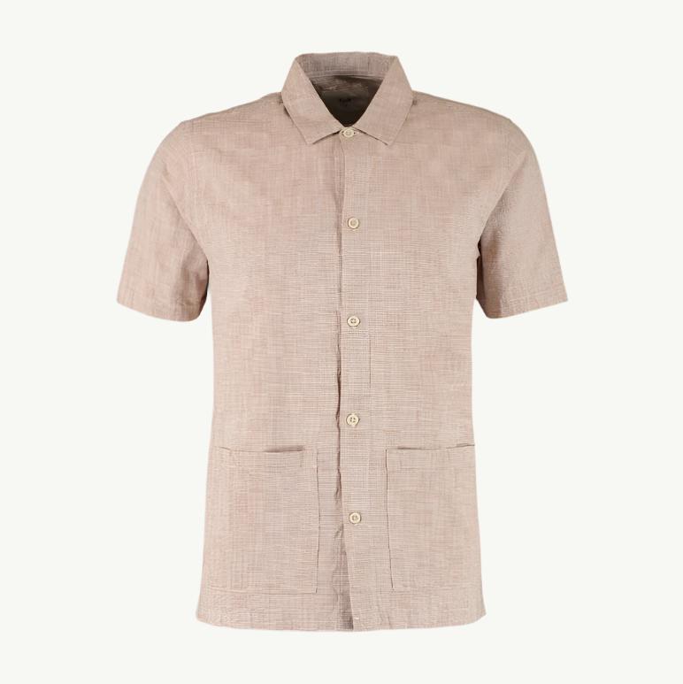 Folk Clothing Vince SS Shirt - Dark Tan