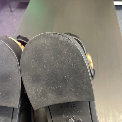 Gucci GG Marmont Leather & Canvas Ankle Boots