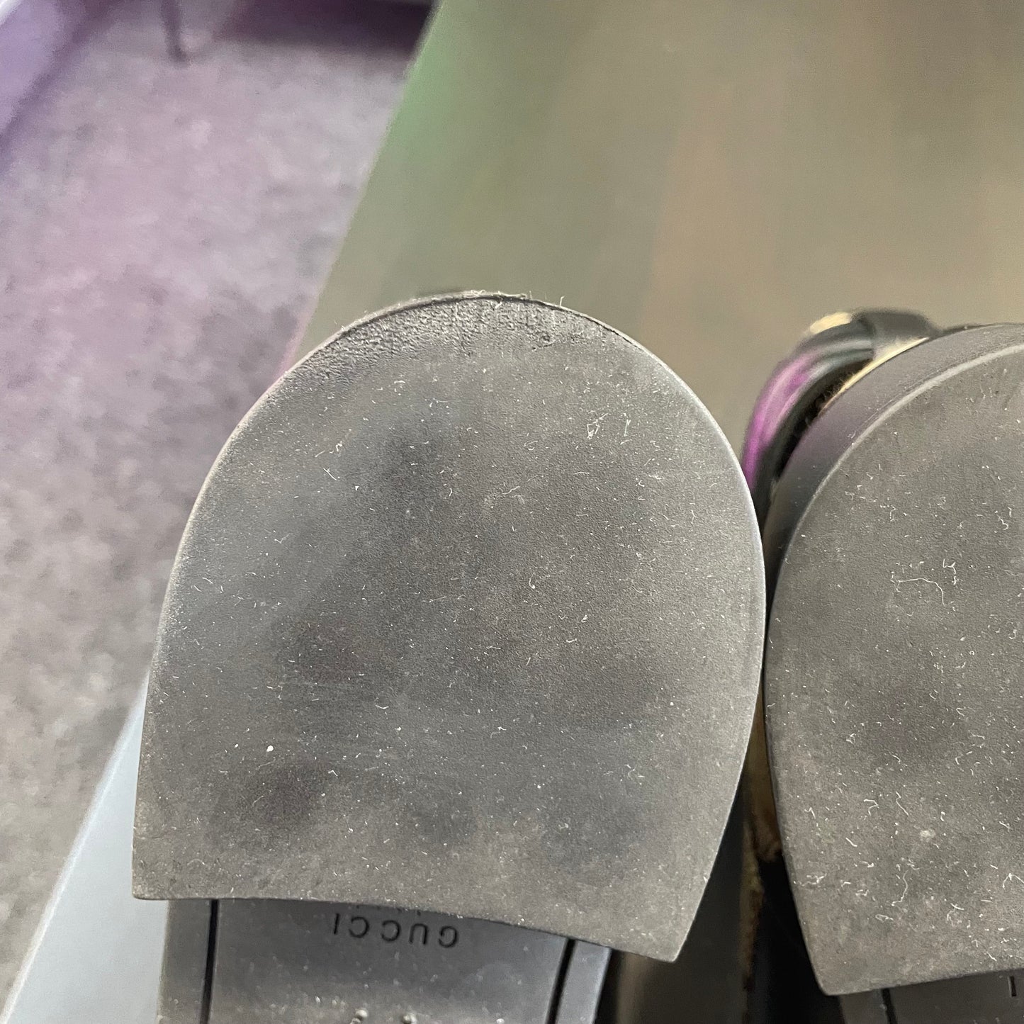 Gucci GG Marmont Leather & Canvas Ankle Boots