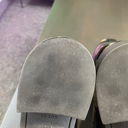 Gucci GG Marmont Leather & Canvas Ankle Boots