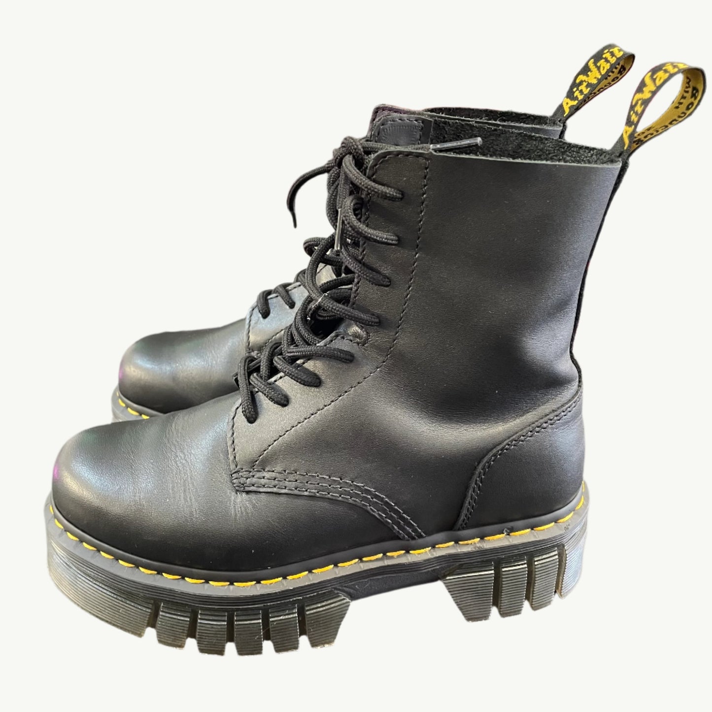 Dr Martens Audrick Nappa Lux Platform Ankle Boots