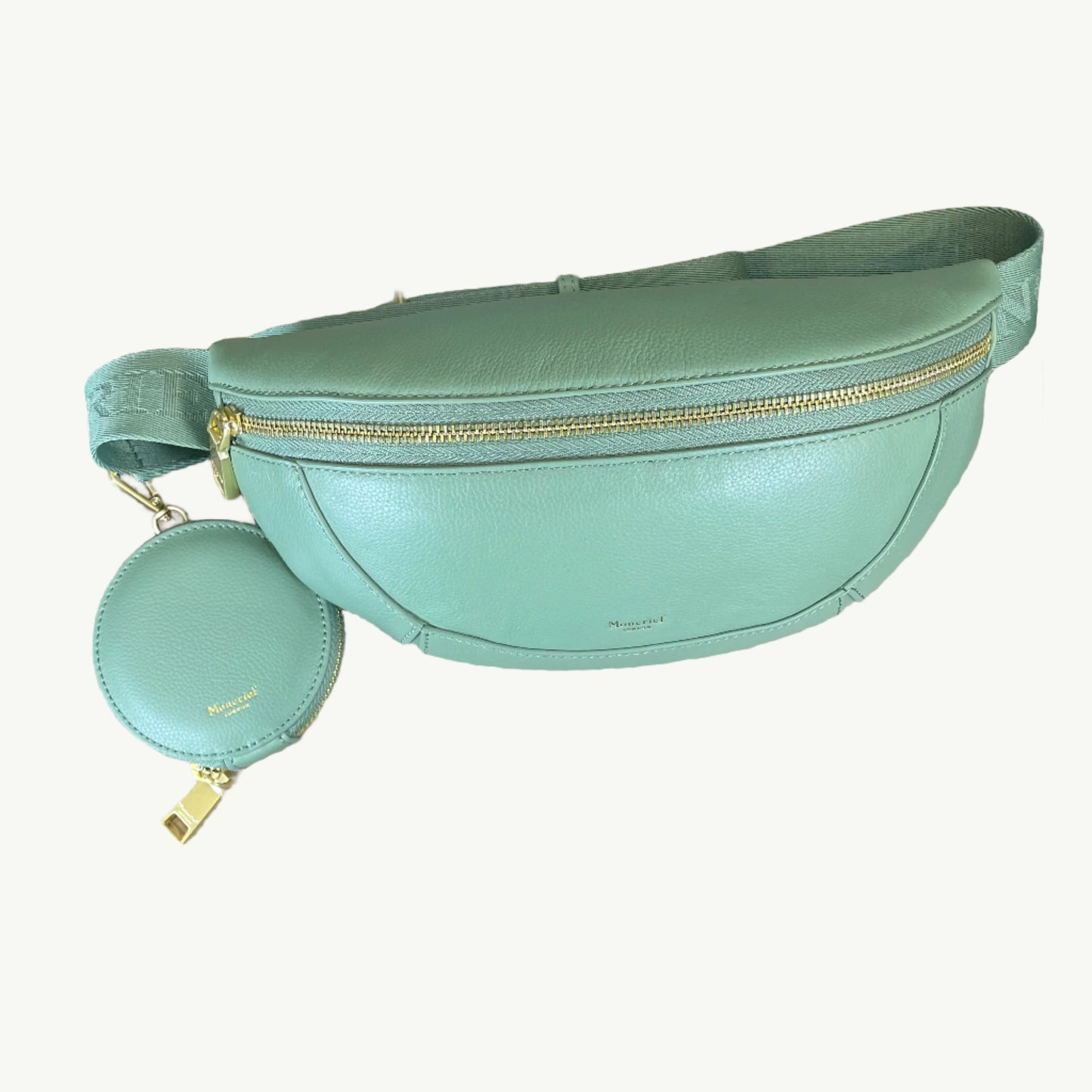 Moncrief Joely Pebble Grain Italian Leather Belt Bag